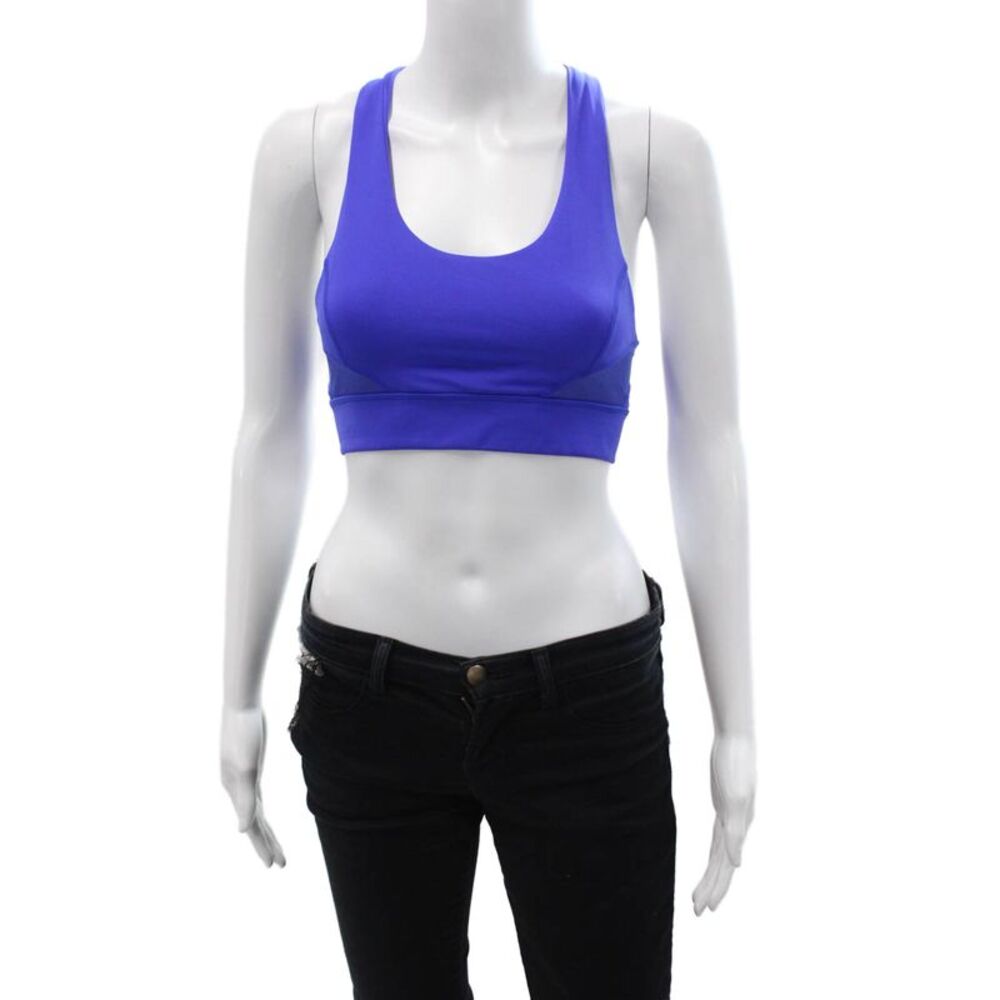 ALALA Womens Pullover Unpadded Racerback Sports Bra Blue Size XS